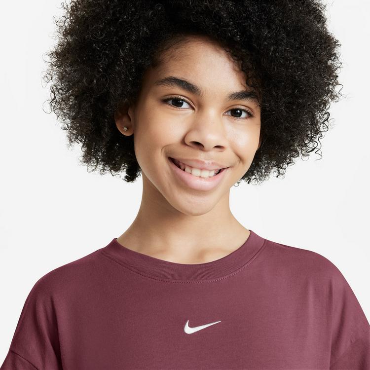 Nike Nike NSW Essentiell T-Shirt M&auml;dchen - pink smoke - 2 | SportScheck