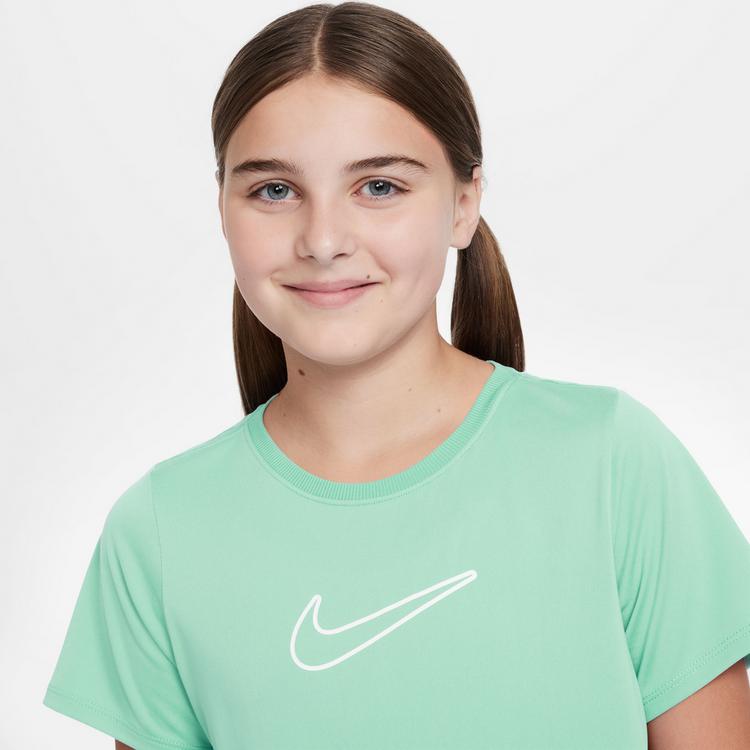 Nike Nike ONE Funktionsshirt M&auml;dchen - arctic green-white - 2 | SportScheck