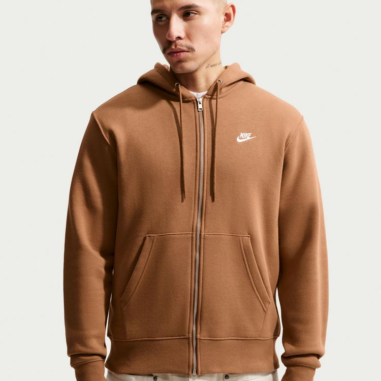 Nike Nike Club Sweatjacke Herren - ale brown-ale brown-white - 2 | SportScheck