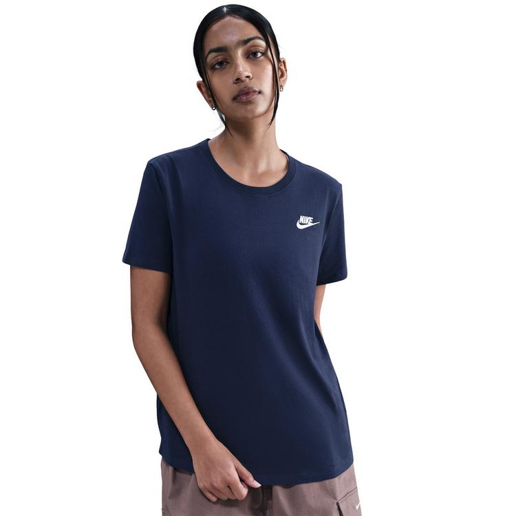 Nike Nike Club T-Shirt Damen - midnight navy-sail - 2 | SportScheck