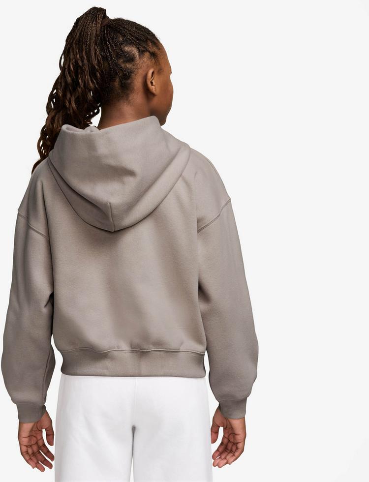 Nike Nike NSW Studio Fleece Sweatjacke Kinder - moon particle-white - 1 | SportScheck
