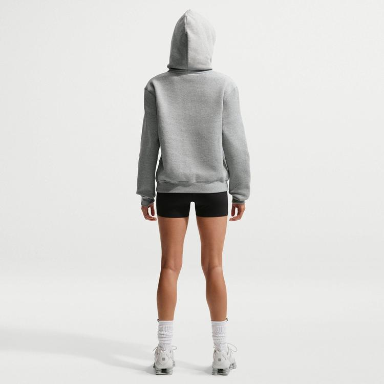 Nike Nike Studio Fleece Hoodie Damen - dk grey heather-sail - 1 | SportScheck