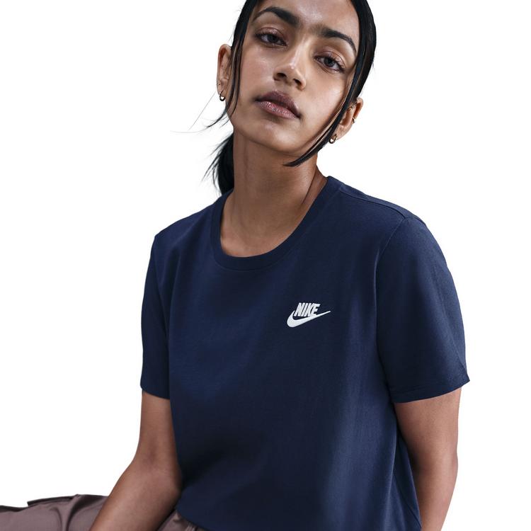 Nike Nike Club T-Shirt Damen - midnight navy-sail - 4 | SportScheck