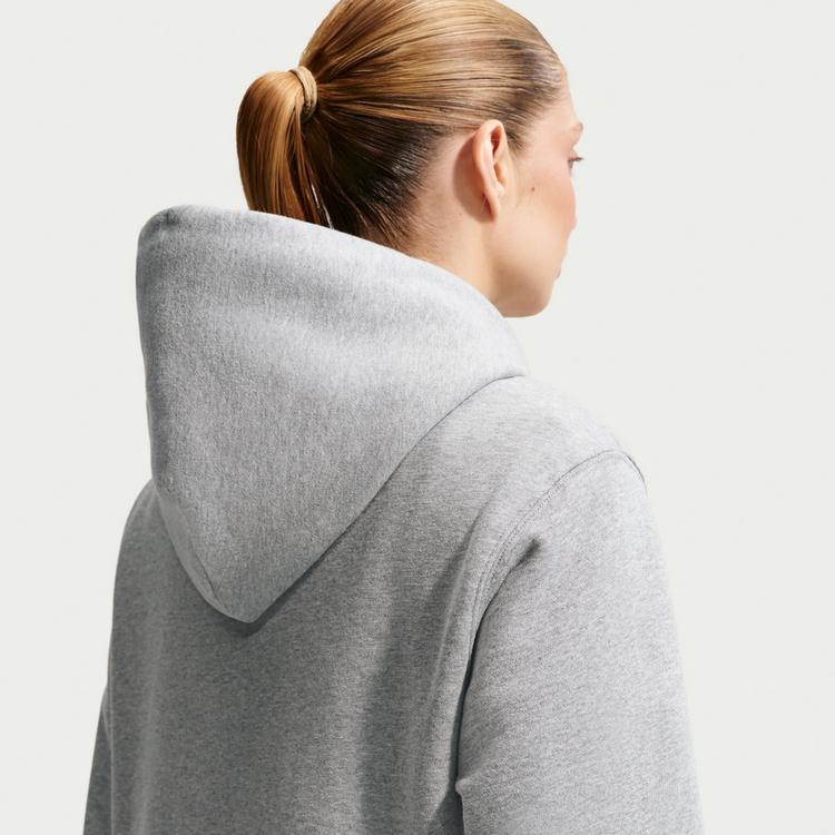 Nike Nike Studio Fleece Sweatjacke Damen - dk grey heather-sail - 3 | SportScheck