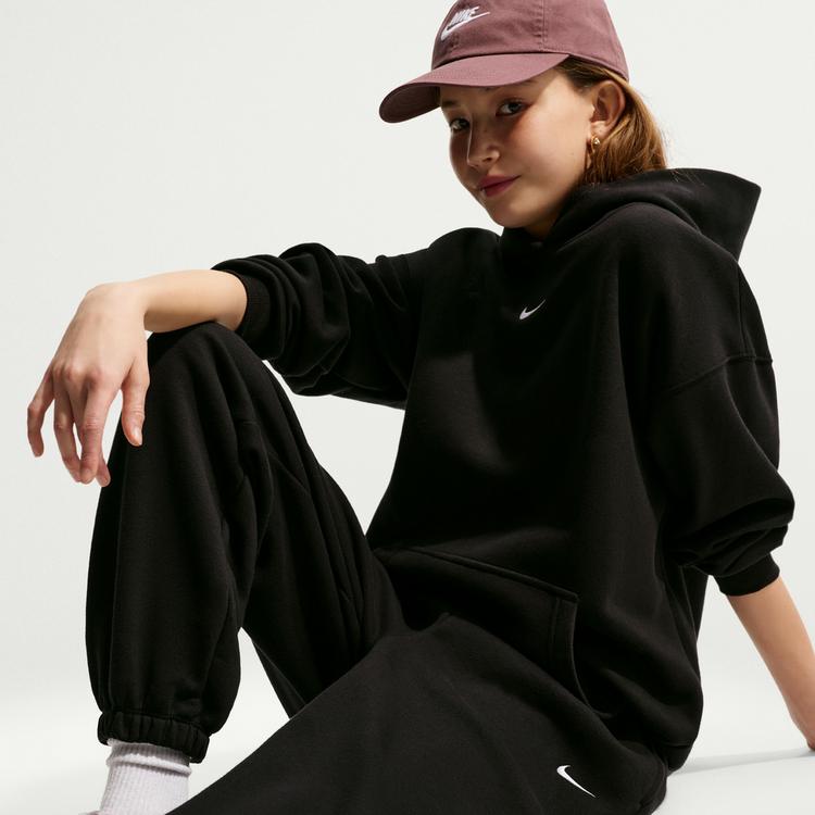 Nike Nike NSW Studio Fleece Sweathose Kinder - black-white - 4 | SportScheck