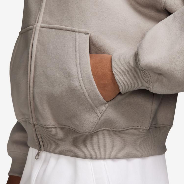 Nike Nike NSW Studio Fleece Sweatjacke Kinder - moon particle-white - 2 | SportScheck