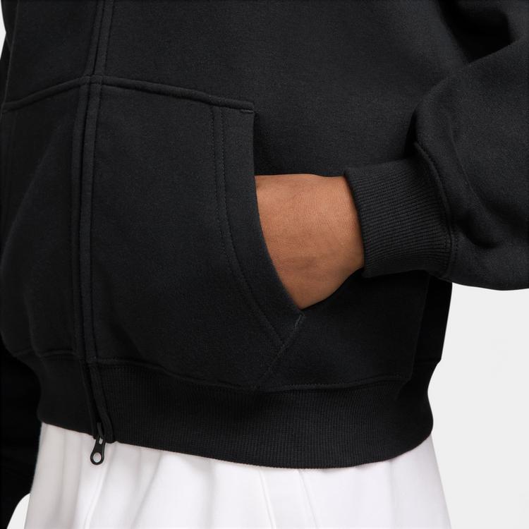 Nike Nike NSW Studio Fleece Sweatjacke Kinder - black-white - 2 | SportScheck