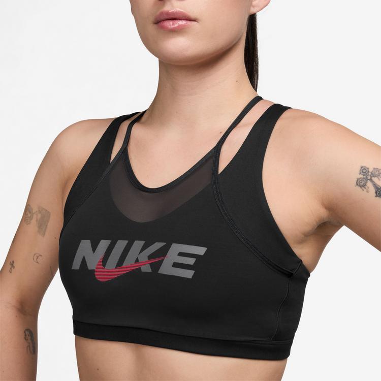 Nike Nike DF ONE BH Damen - black-smoke grey-university red - 2 | SportScheck