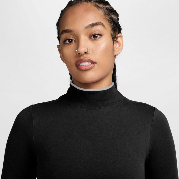 Nike Nike Mock Langarmshirt Damen - black - 2 | SportScheck