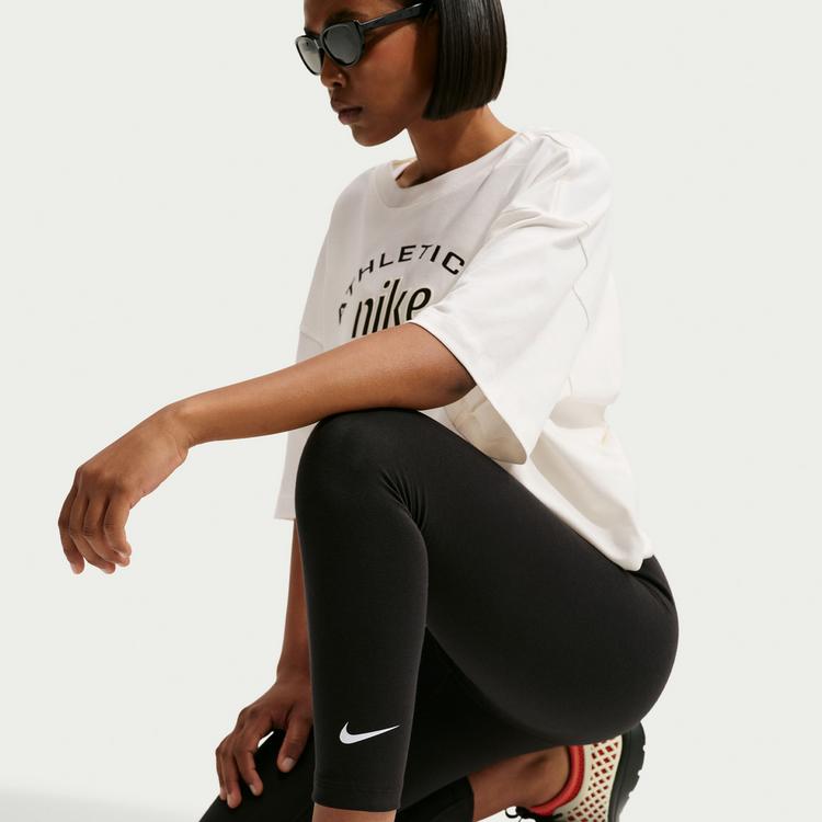 Nike Nike NSW 7/8 Leggings Damen - black-white - 4 | SportScheck