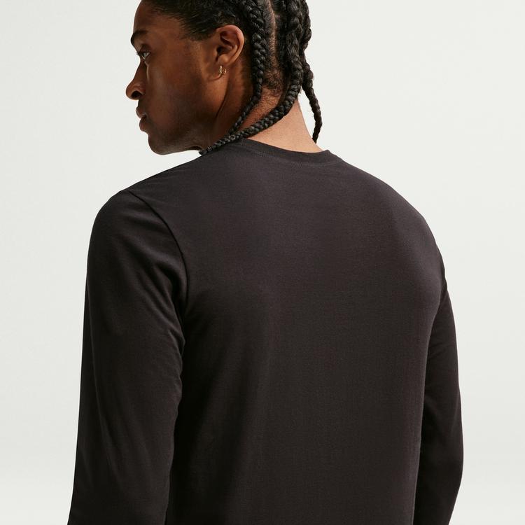 Nike Nike Club Langarmshirt Herren - black-white - 3 | SportScheck