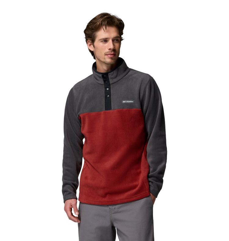 Columbia Columbia Steens Mountain II Fleeceshirt Herren - red oxide-shark - 0 | SportScheck