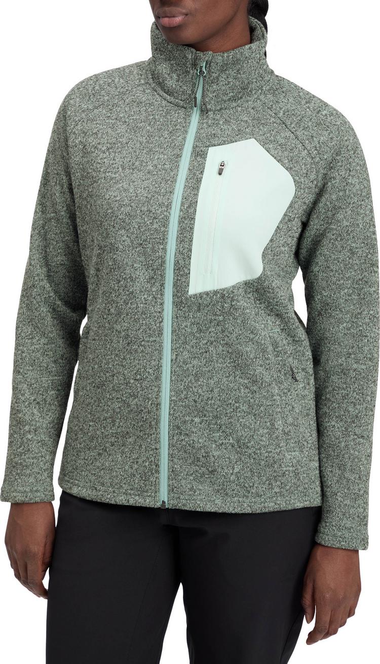 McKinley McKinley Arlita Fleecejacke Damen - melange-green smoke - 0 | SportScheck