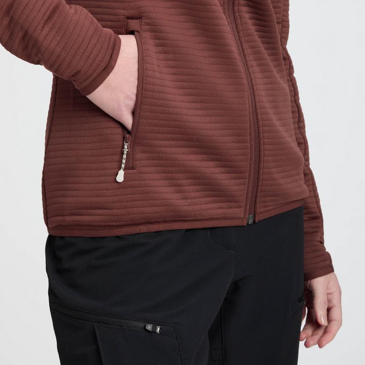 McKinley McKinley Aami II Fleecejacke Damen - red wine - 4 | SportScheck