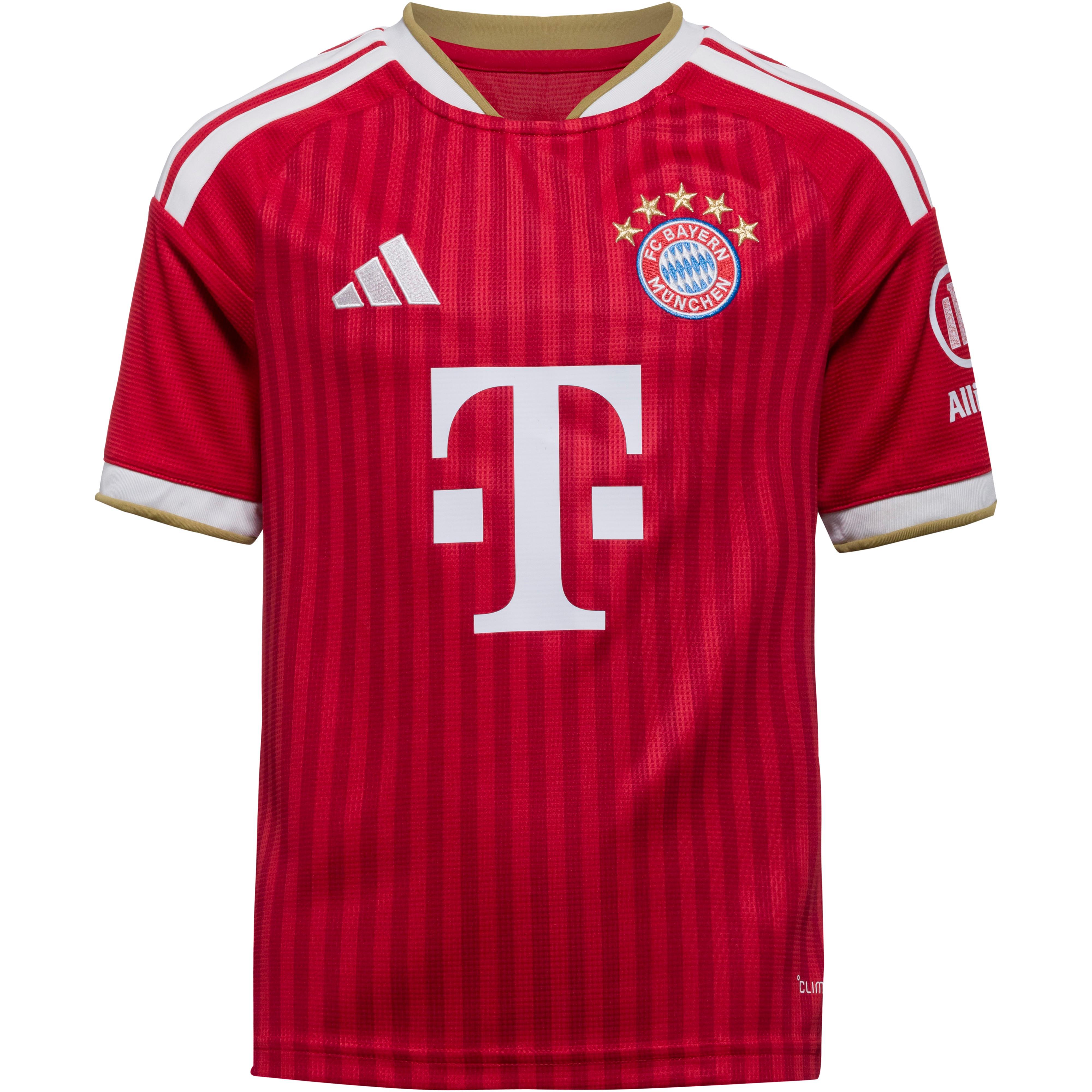 Adidas Teamtrikot Heim V-Ausschnitt Raglan Polyester Rot