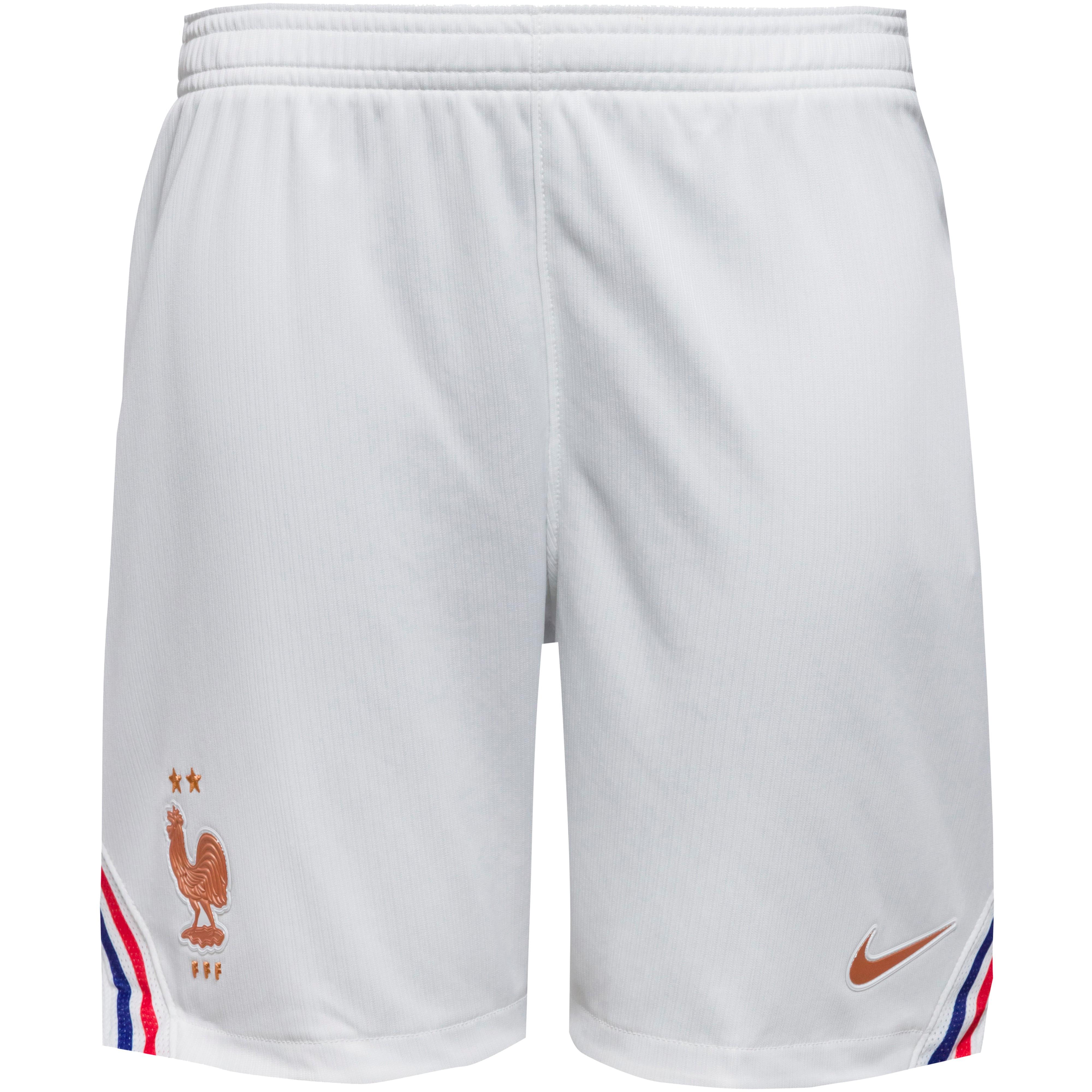 Nike Fußballshorts Slim Fit Kinder Kunstfaser Weiß