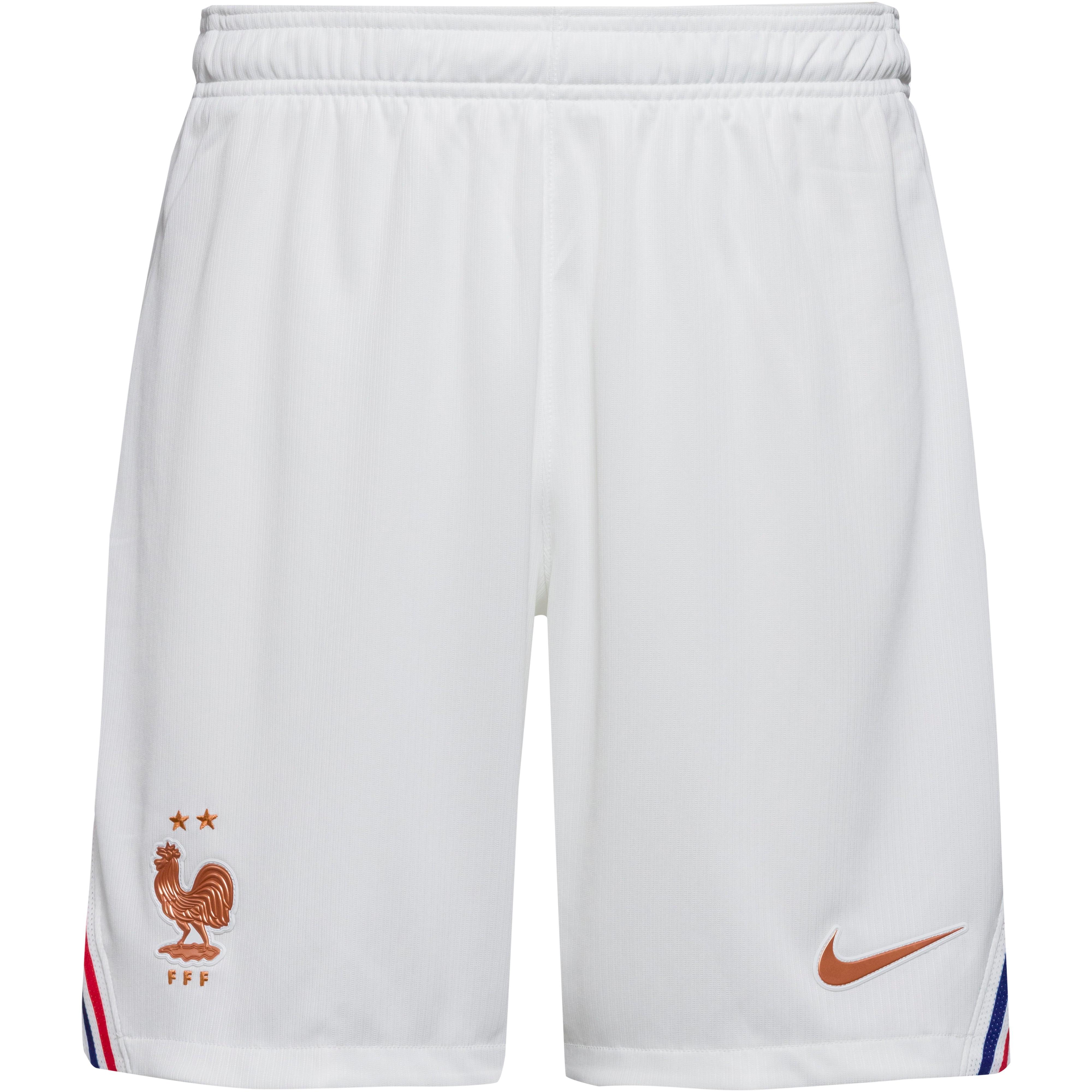 Nike Fußballshorts Slim Fit Kunstfaser Weiß