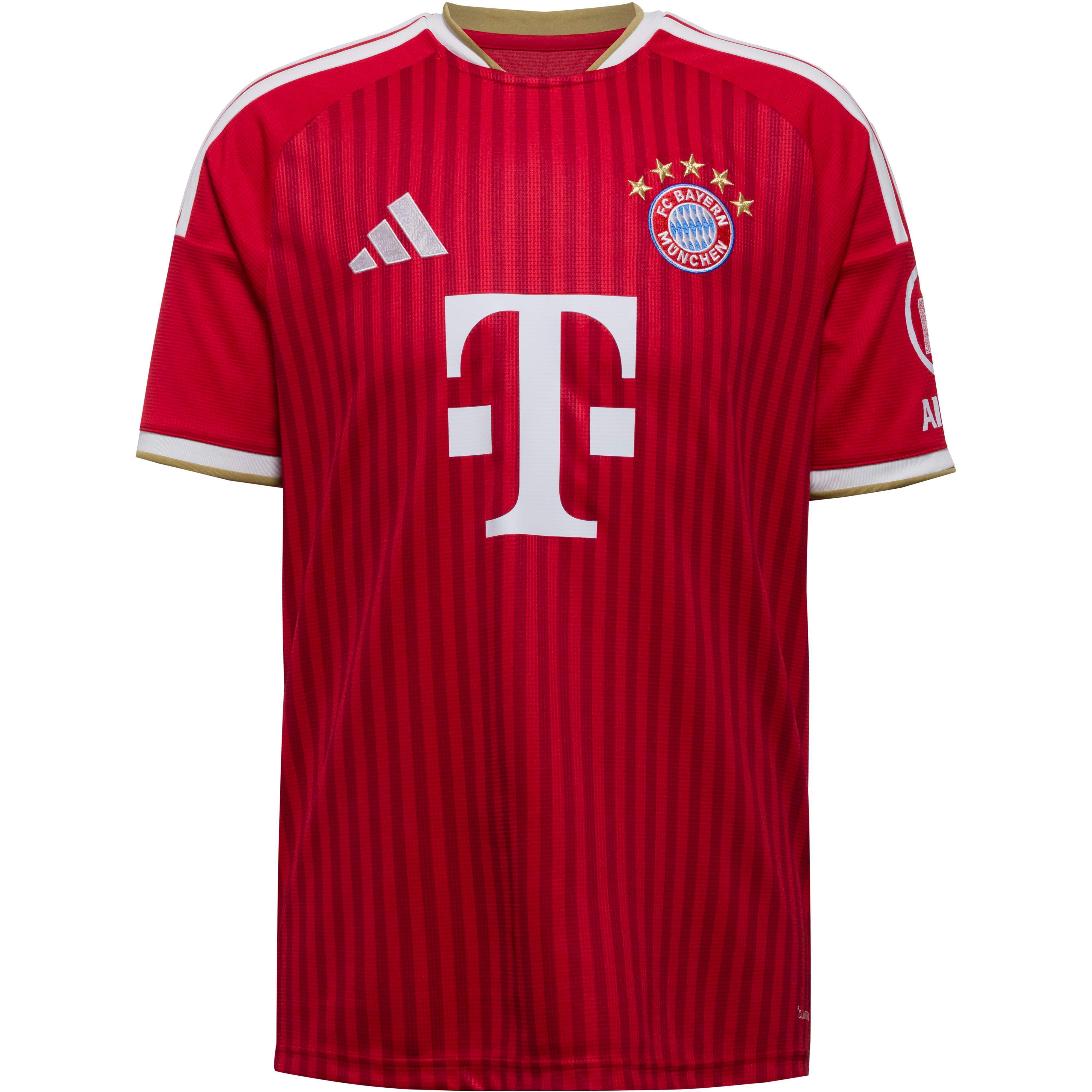 Adidas Teamtrikot Heim V-Ausschnitt Raglan Polyester Rot