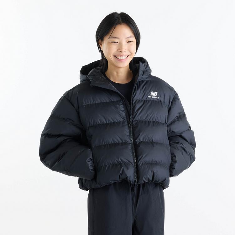 NEW BALANCE NEW BALANCE Boston Kapuzenjacke Damen - black - 0 | SportScheck