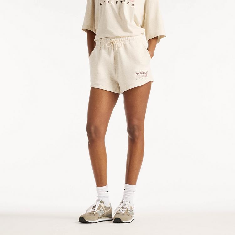 NEW BALANCE NEW BALANCE Sweatshorts Herren - linen heather - 0 | SportScheck