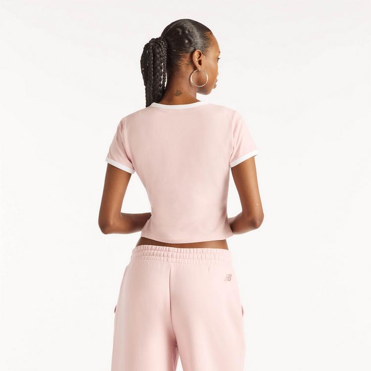 NEW BALANCE NEW BALANCE Croptop Damen - pink chalk - 1 | SportScheck