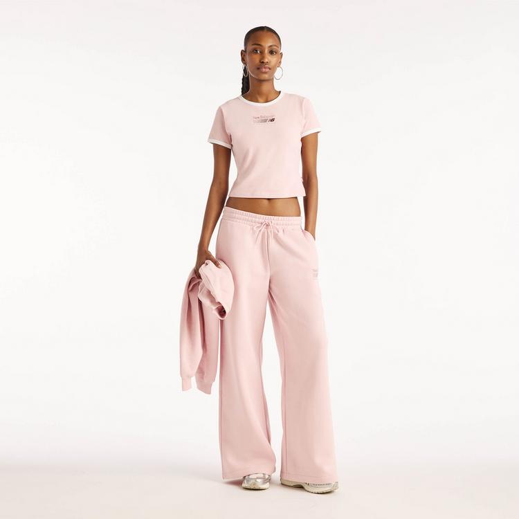 NEW BALANCE NEW BALANCE Croptop Damen - pink chalk - 2 | SportScheck