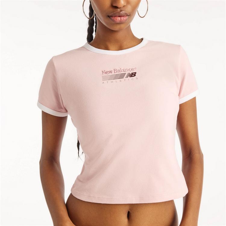 NEW BALANCE NEW BALANCE Croptop Damen - pink chalk - 3 | SportScheck