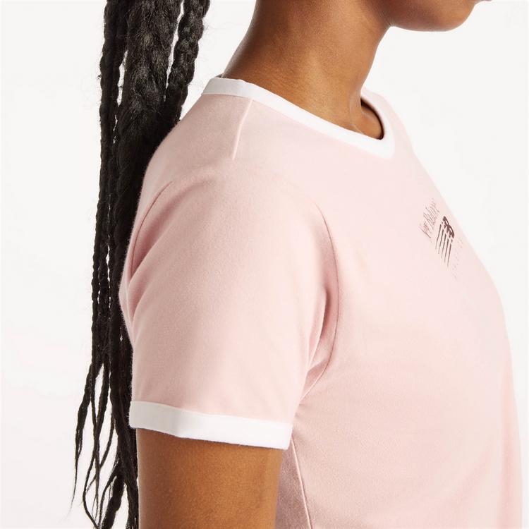 NEW BALANCE NEW BALANCE Croptop Damen - pink chalk - 4 | SportScheck