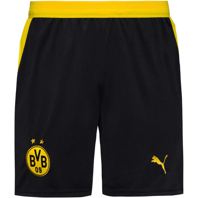 PUMA PUMA Borussia Dortmund Fu&szlig;ballshorts Kinder - puma black-faster yellow - 0 | SportScheck