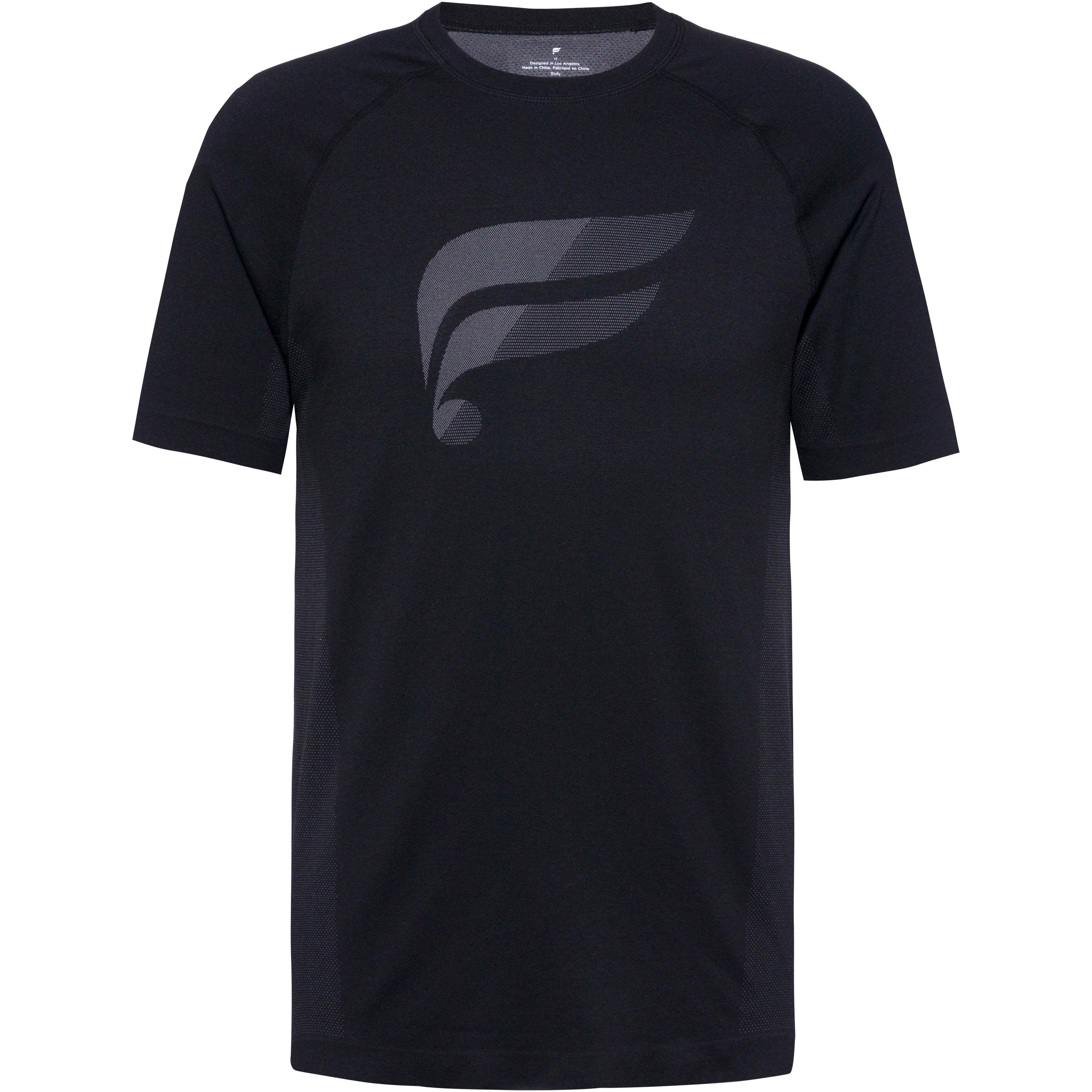 FABLETICS Sportshirt Kurzarm Funktionsshirt Polyamid-Polyester Schwarz