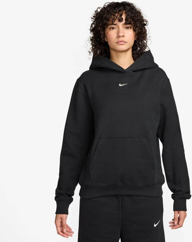 Nike Nike Studio Fleece Hoodie Damen - total black-sail - 0 | SportScheck