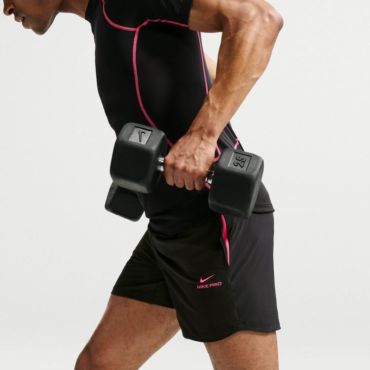 Nike Nike PRO DRI-FIT NPT Funktionsshorts Herren - black-hyper pink - 4 | SportScheck