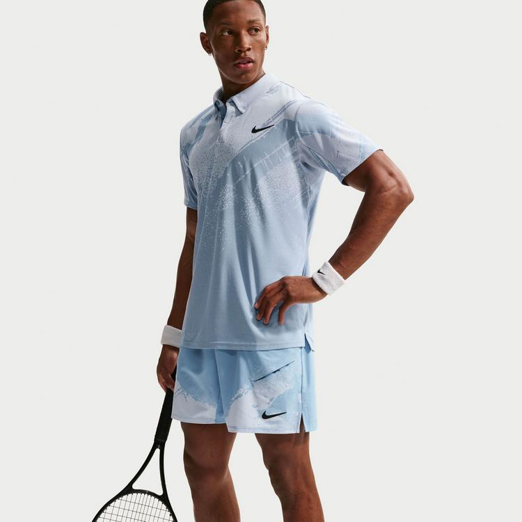 Nike Nike Tennisshorts Herren - work blue-hydrogen blue-black - 4 | SportScheck