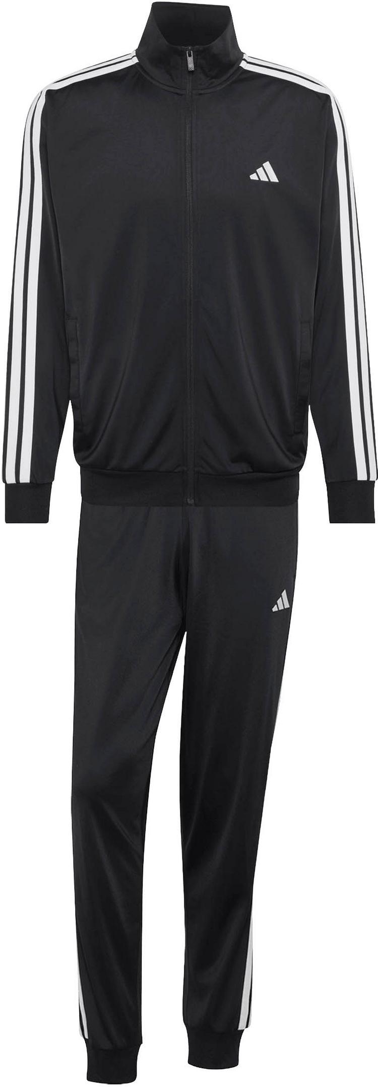 adidas adidas 3S Trainingsanzug Herren - black-white - 0 | SportScheck