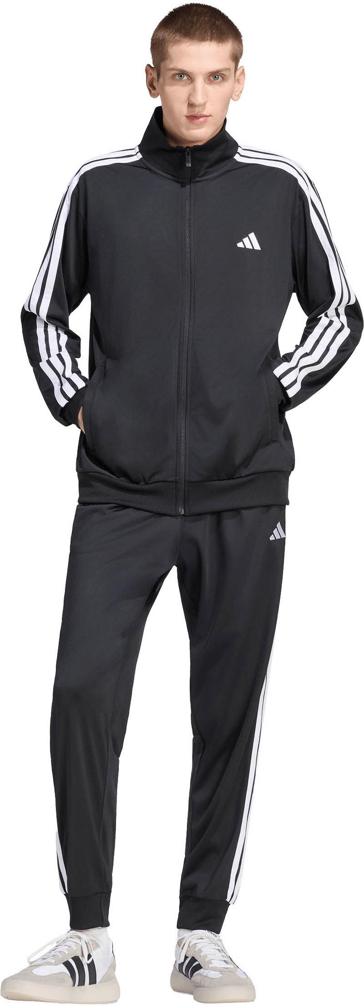 adidas adidas 3S Trainingsanzug Herren - black-white - 0 | SportScheck
