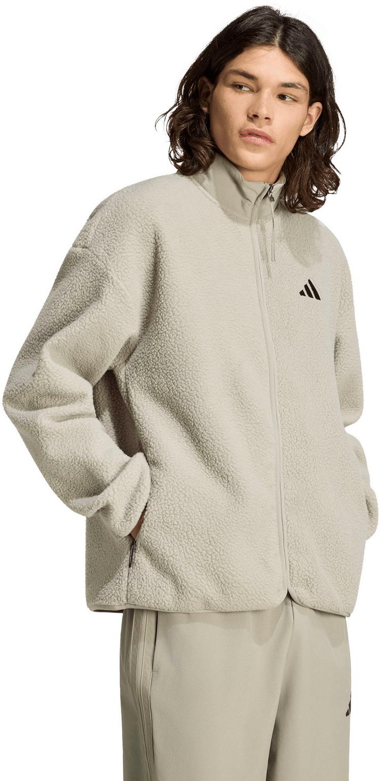 adidas adidas City Tech Fleecejacke Herren - silver pebble - 0 | SportScheck