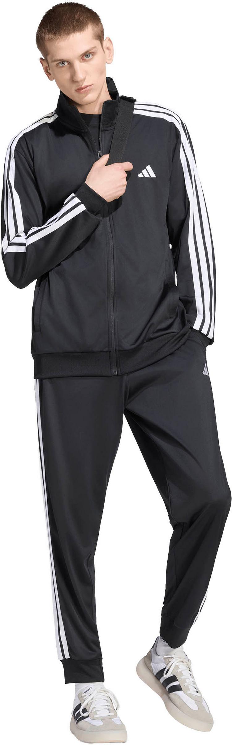 adidas adidas 3S Trainingsanzug Herren - black-white - 2 | SportScheck