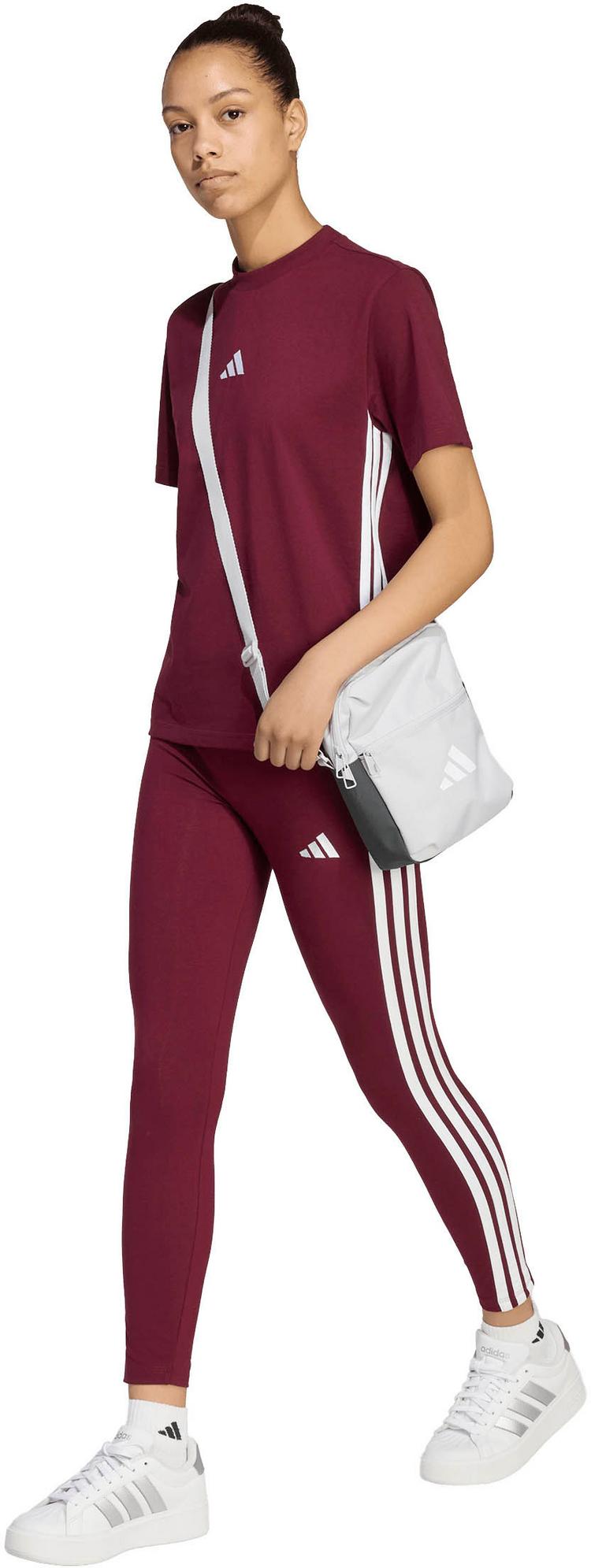 adidas adidas 3S Tights Damen - maroon-white - 2 | SportScheck