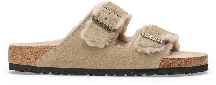 Birkenstock Birkenstock Arizona Shearling Sandalen Damen - taupe - 0 | SportScheck