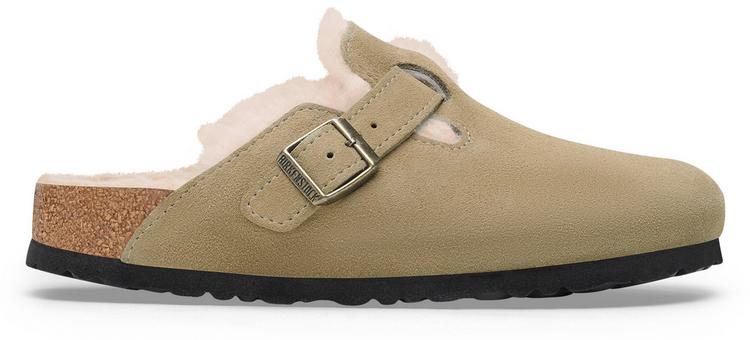 Birkenstock Birkenstock Boston Shearling Sandalen Damen - taupe - 0 | SportScheck