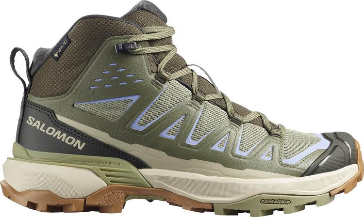 Salomon Salomon X ULTRA 360 EDGE MID Wanderschuhe Damen - tea-deep lichen green-brunnera blue - 0 | SportScheck