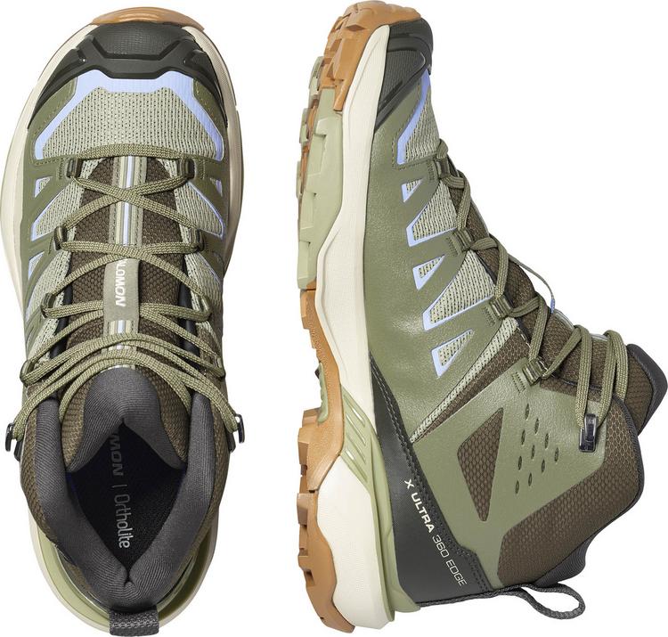 Salomon Salomon X ULTRA 360 EDGE MID Wanderschuhe Damen - tea-deep lichen green-brunnera blue - 0 | SportScheck