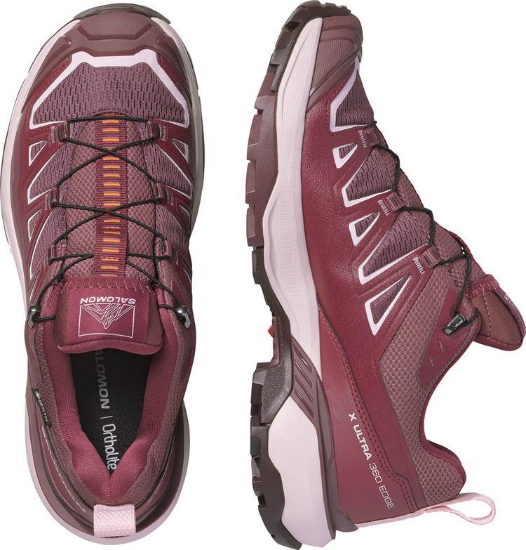 Salomon Salomon X ULTRA 360 EDGE Wanderschuhe Damen - huckleberry-maroon banner-icy pink - 0 | SportScheck
