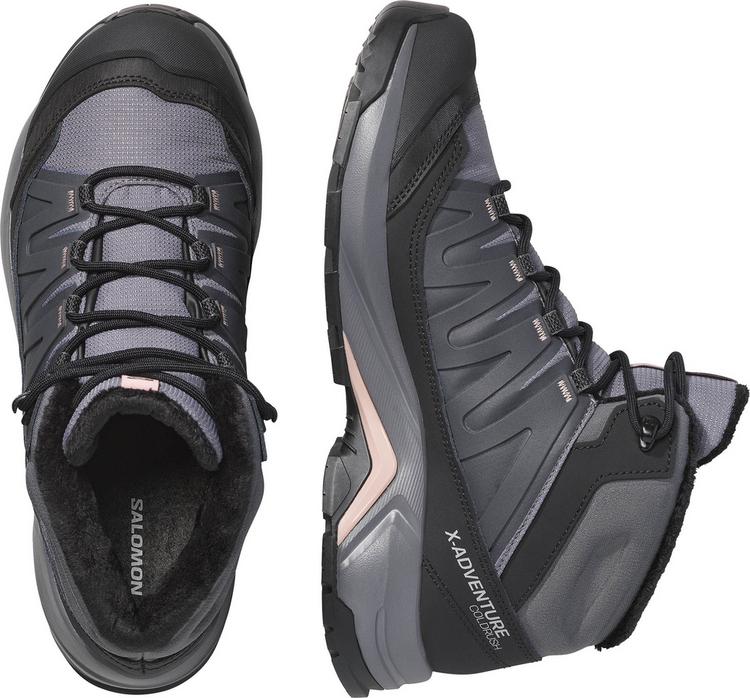 Salomon Salomon X-ADVENTURE COLDRUSH WP Winterschuhe Damen - castlerock-black-shadow gray - 0 | SportScheck
