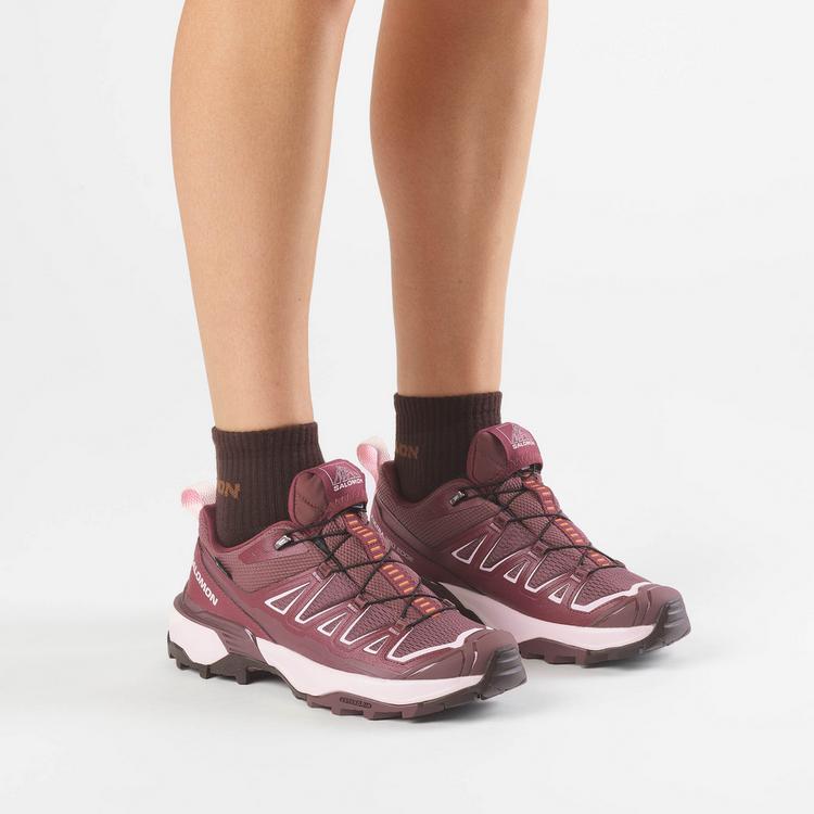 Salomon Salomon X ULTRA 360 EDGE Wanderschuhe Damen - huckleberry-maroon banner-icy pink - 0 | SportScheck