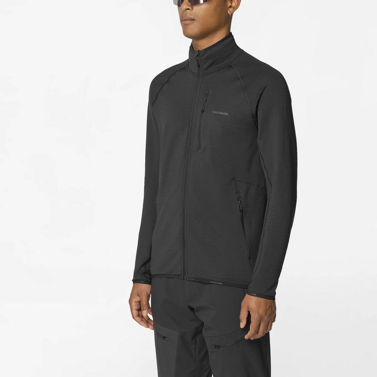 Salomon Salomon ESSENTIAL LIGHTWARM Fleecejacke Herren - deep black - 0 | SportScheck
