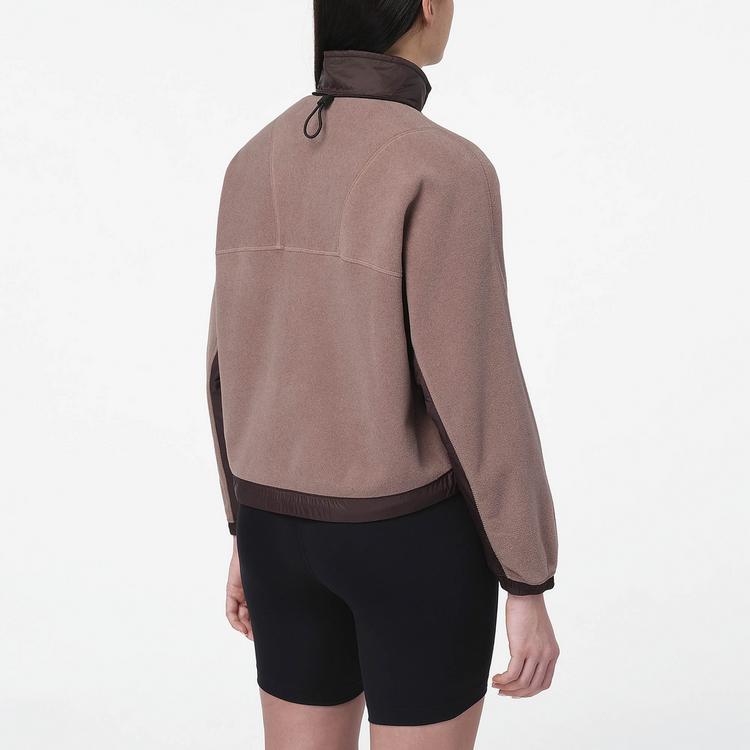 Salomon Salomon CHROMA CROP Fleeceshirt Damen - antler - 1 | SportScheck