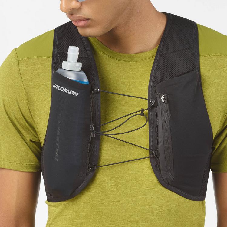 Salomon Salomon HYDRA ACCESS VEST 4 ONE FLASK Trinkrucksack - black - 2 | SportScheck