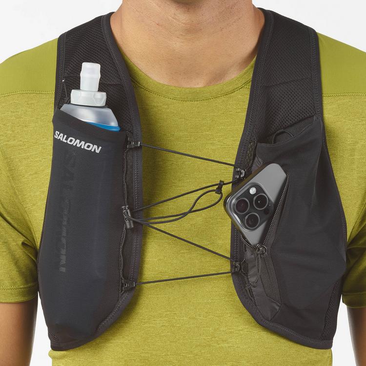Salomon Salomon HYDRA ACCESS VEST 4 ONE FLASK Trinkrucksack - black - 4 | SportScheck