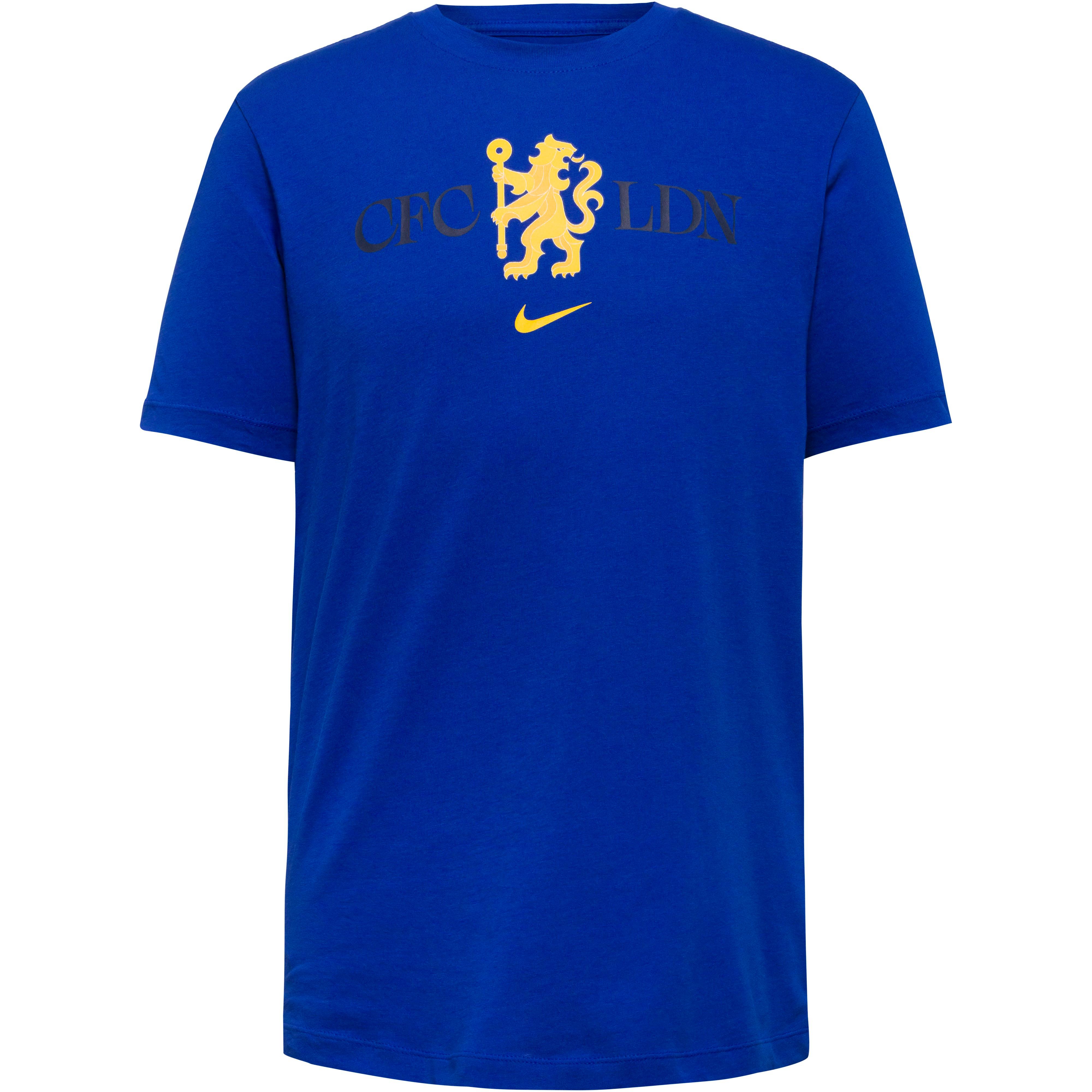 Nike T-Shirt Rundhalsausschnitt Baumwolle Blau